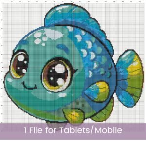 Baby Fish Cross Stitch Pattern