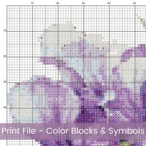 Dutch Irises Cross Stitch Pattern