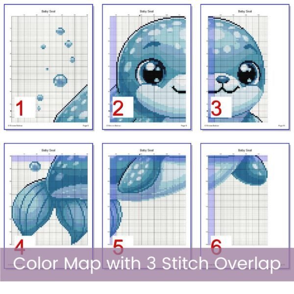 Baby Seal Cross Stitch Pattern