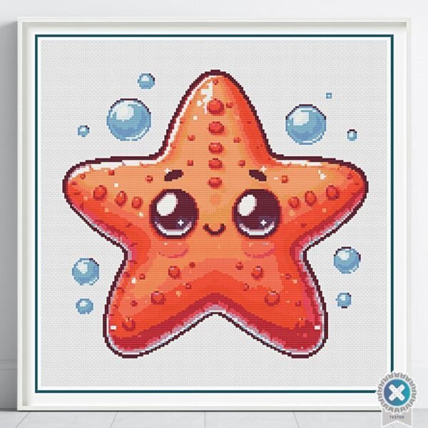 Baby Starfish Cross Stitch Pattern