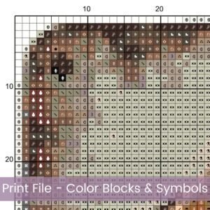 English Bulldog Cross Stitch Pattern