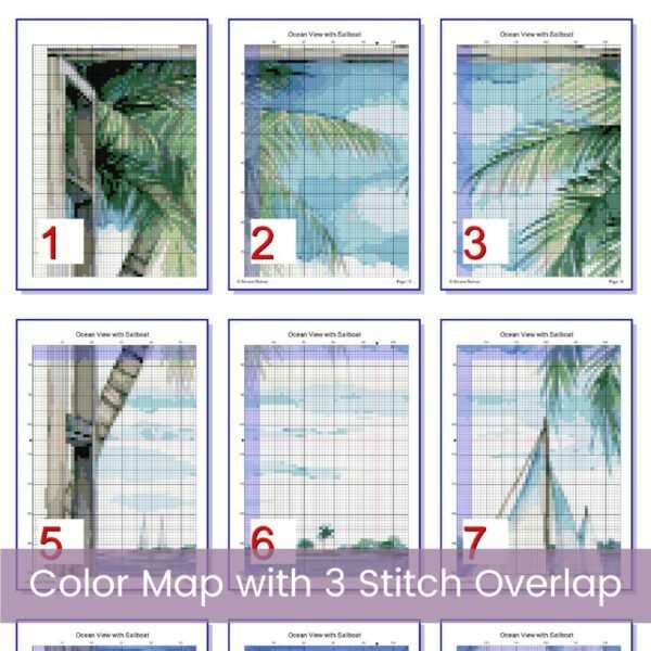 Ocean View Cross Stitch Pattern - Image 3
