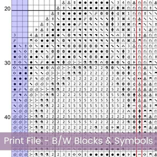 Anemone Flower Cross Stitch Pattern
