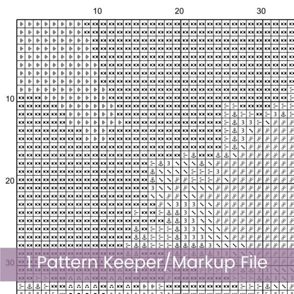 Beach Panorama Cross Stitch Pattern