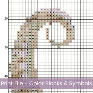 Octopus Counted Cross Stitch Pattern, Minimalist Neutral Nautical Boho Ocean Animal Home Decor Embroidery DIY Coastal Sea Life Pattern Gift