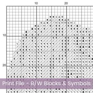 Boston Terrier Cross Stitch Pattern
