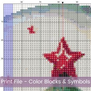 Snow Globe Christmas Tree Cross Stitch Pattern, Holiday Tree Cross Stitch Pattern, Christmas Snow Globe PDF Stitch Pattern, Instant Download