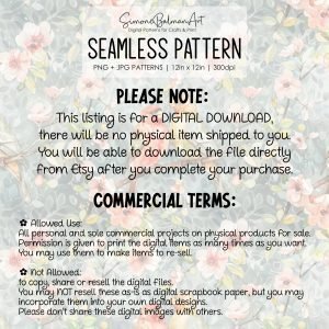 Watercolor Wild Birds Seamless Pattern, Printable Seamless Digital Paper Pack 12x12in, Commercial Use, Sublimation, Card Making, Crafting
