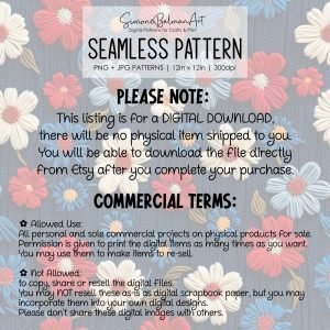 Red Knit Flowers Seamless Pattern, Printable Seamless Digital Paper Pack 12x12in, Commercial Use, Sublimation, Card Making, Crafting