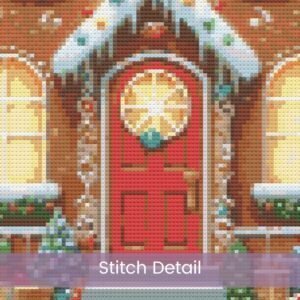 Gingerbread House Cross Stitch Pattern