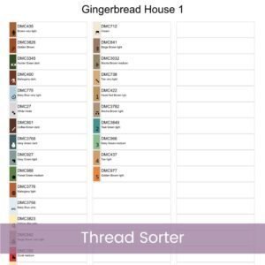 Gingerbread House Cross Stitch Pattern