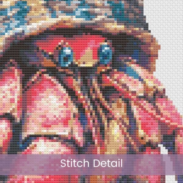 Hermit Crab Cross Stitch Pattern / Hermit Crab in a Shell Digital PDF Cross Stitch Pattern