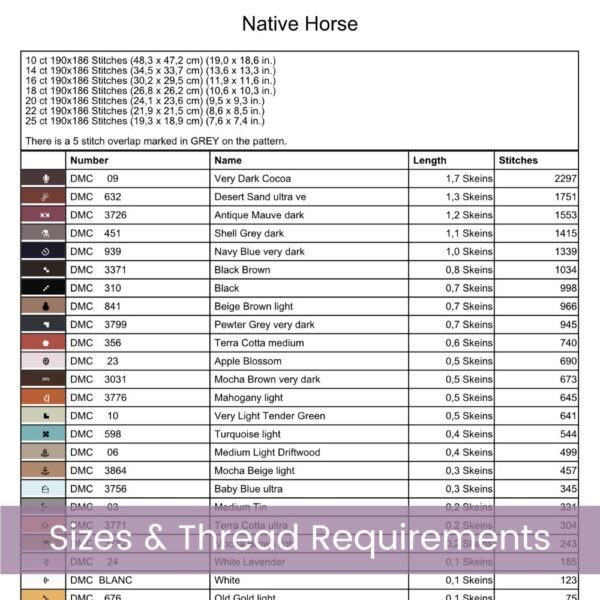 Native American Horse Cross Stitch Pattern, Tribal Horse embroidery, Southwestern Equestrian Decor, Boho Stitch Design, Handmade Tribal Art