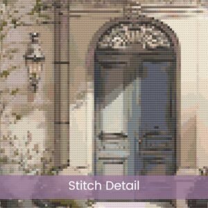 Paris House Cross Stitch Pattern Elegant Watercolor Vintage European French Parisian Home Travel Lovers Embroidery Architecture Decor Art