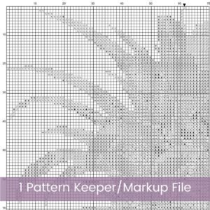 Pineapple Cross Stitch PDF Pattern Tropical Fruit Kitchen Embroidery Decor Art Easy Summer DIY Tropical Food Needlework Design Gift Idea