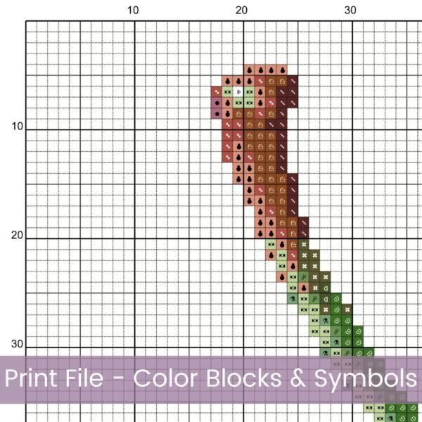 Strawberry Cross Stitch Pattern