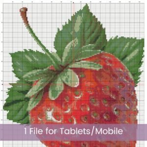 Strawberry Cross Stitch Pattern