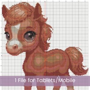 Baby Pony Cross Stitch Pattern