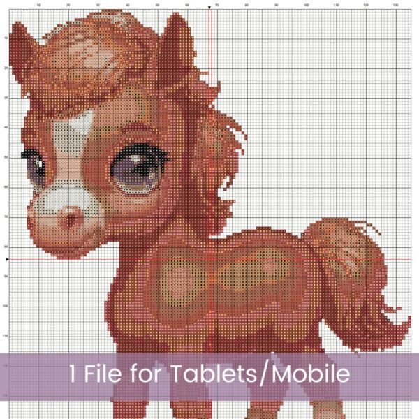 Baby Pony Cross Stitch Pattern