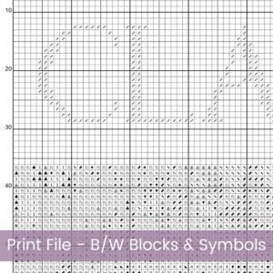 Monet Inspired Cross Stitch Pattern