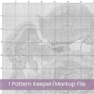 Poppy Heart Cross Stitch Pattern Artistic Nature Inspired Botanical Floral Heart Embroidery Stitch Design, Romantic DIY Home Decor Art Gift