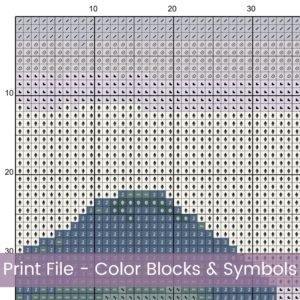Chinese Landscape Cross Stitch Pattern