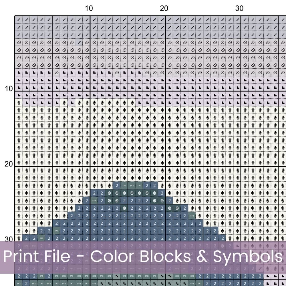 Chinese Landscape Cross Stitch Pattern