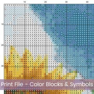 American Midwest Farm Cross Stitch Pattern