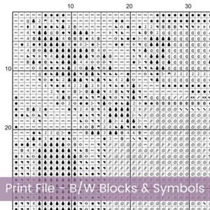 Art Nouveau Chrysanthemum Cross Stitch