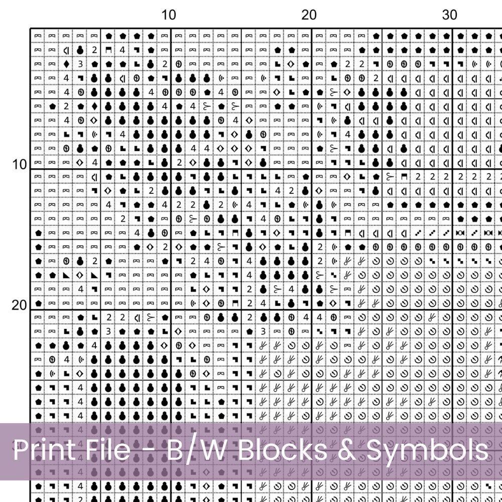 Art Nouveau Chrysanthemum Cross Stitch