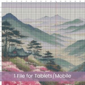 Chinese Landscape Cross Stitch Pattern
