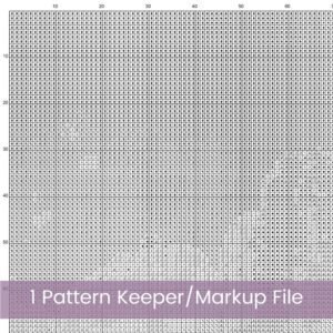 Abstract Poppy Flower Cross Stitch Pattern