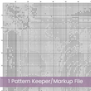 Art Nouveau Chrysanthemum Cross Stitch