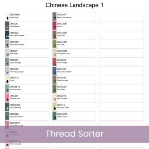 Chinese Landscape Cross Stitch Pattern