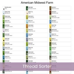 American Midwest Farm Cross Stitch Pattern