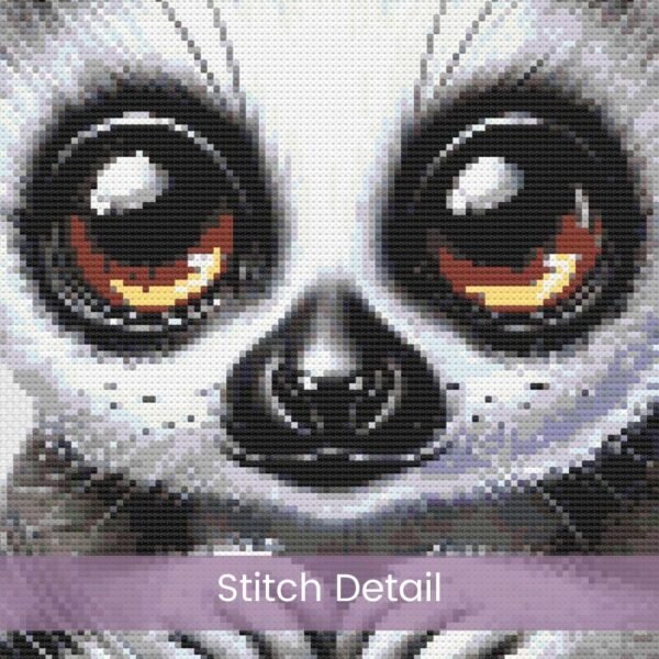 Cute Baby Lemur Cross Stitch Pattern