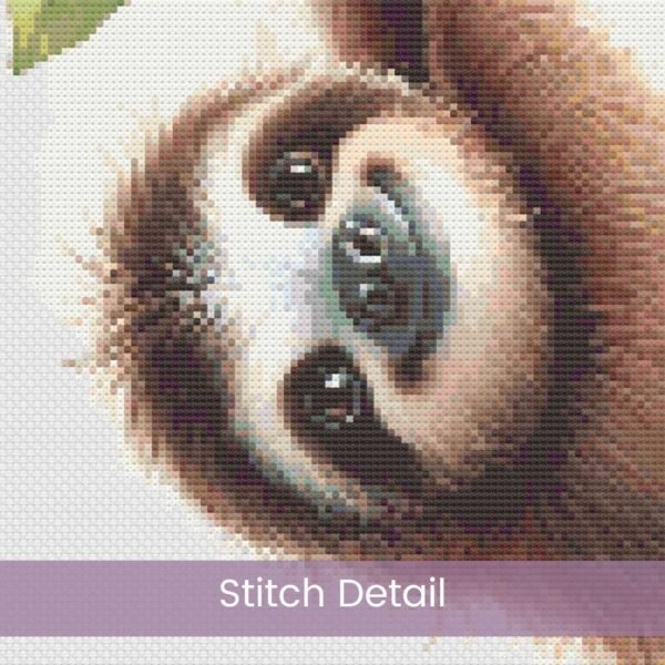 Cute Baby Sloth Cross Stitch Pattern