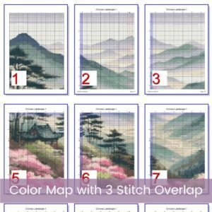 Chinese Landscape Cross Stitch Pattern