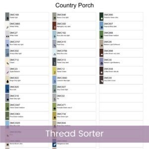 Country Porch Cross Stitch Pattern