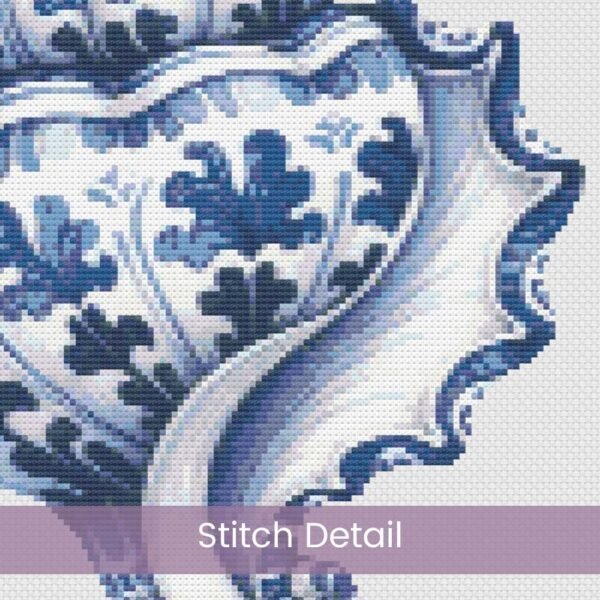 Delft Seashell Cross Stitch Pattern