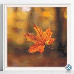 Falling Leaf Cross Stitch Pattern