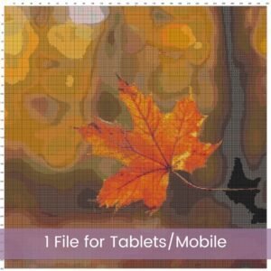 Falling Leaf Cross Stitch Pattern