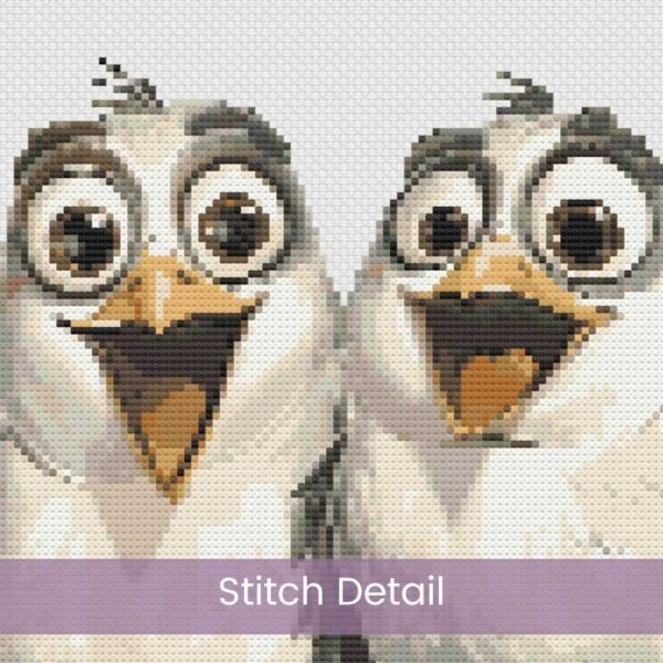 Funny Birds Cross Stitch Pattern