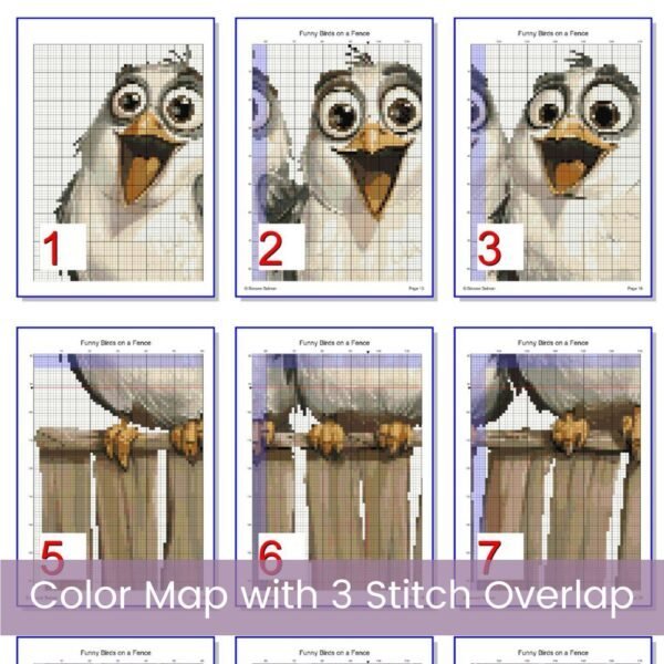 Funny Birds Cross Stitch Pattern