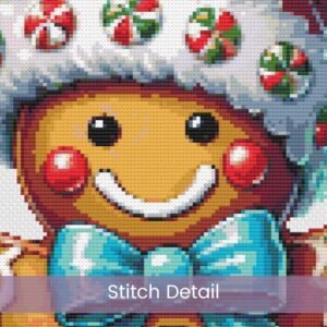 Gingerbread Man Cross Stitch Pattern