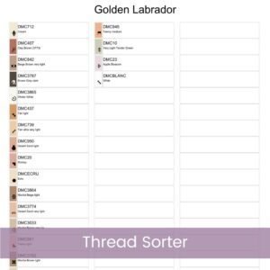 Golden Labrador Cross Stitch Pattern