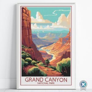 Grand Canyon Travel Poster Pattern