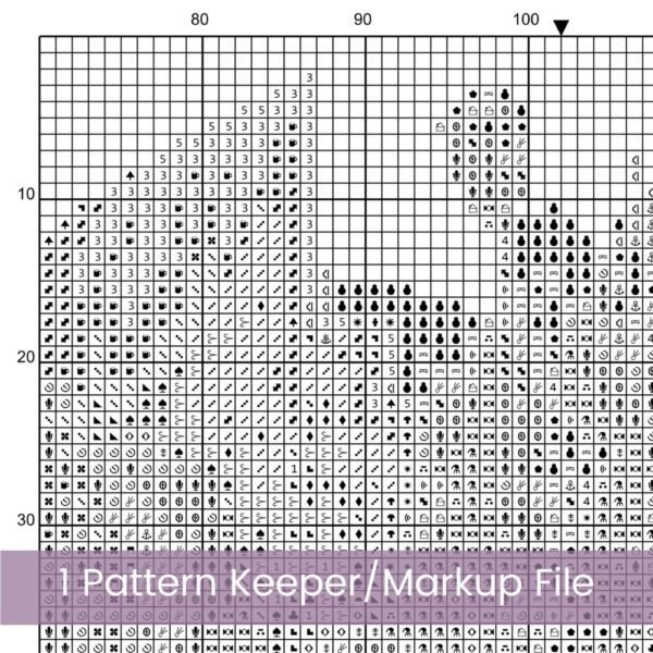 Hibiscus Wreath Counted Cross Stitch PDF Pattern, Tropical Hibiscus Cross Stitch Pattern, Island Beach Flowers PDF Pattern, Instant Download