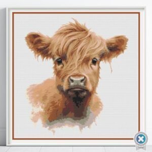 Highland Calf Cross Stitch Pattern
