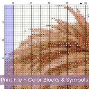 Highland Cow Cross Stitch Pattern / Scottish Calf Digital PDF Cross Stitch Pattern Instant Download / Pattern Keeper & iBook files included